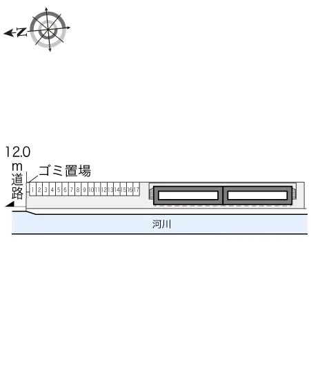 ★手数料０円★高槻市天川新町　月極駐車場（LP）